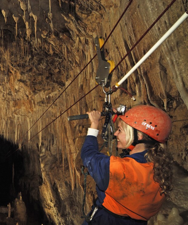 Zip Line Through The Stalactites
